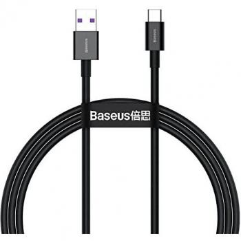Baseus Superior Series USB-C Data y Cable de Carga - 66W, 1m - Negro