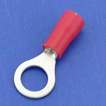 electronics-salon 1000 x Crimp Conector, 22 ~ 16AWG, 5/16, 19 Amp, Rojo, Terminal, de anillo RV1.25 - 8