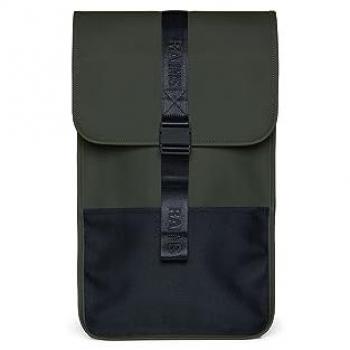 Mochila Trail Unisex Rains Verde con Compartimento para Laptop de 47 cm