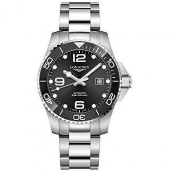 LONGINES WATCH HYDROCONQUEST CERAMIC AUTOMATIC BLACK 43 MM L3.782.4.56.6