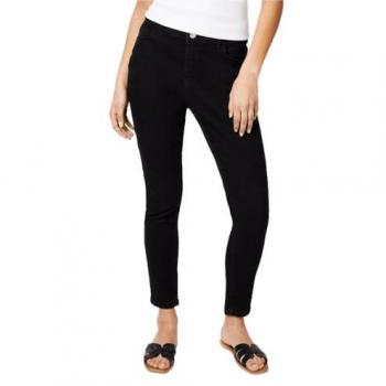 Petite Comfort Stretch Skinny Jeans for Women - Black Cotton - Size 16 Regular