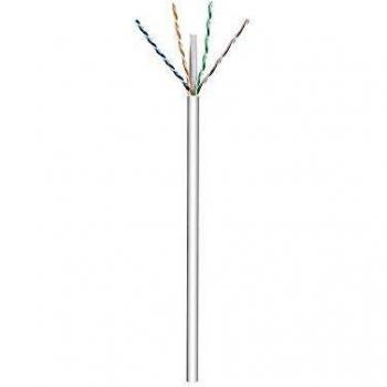 Cable de red Cat 6 U/UTP gris 100 m, cobre (CU), AWG 23/1, halógeno libre (LSZH)