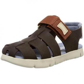 Camper Oruga Sandal Kids, Sandalias con Tira Vertical Niños, Braun