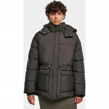 Urban Classics Women's Fitted Black Puffer Jacket