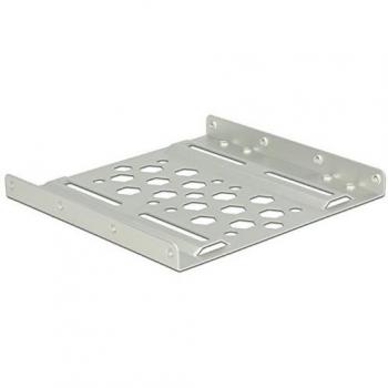 DeLOCK 21289 Panel de Bahía para Disco Duro de 3.5 Pulgadas, Plata - Panel de Instalación