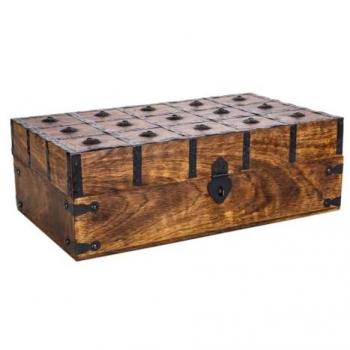 Baúl de Madera Artesanal Marrón - Mueble Duradero y de Alta Calidad
