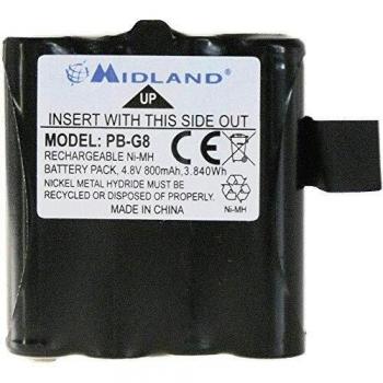 Midland C881, Batería Recargable, PBG6/G8, 800 Mah, 4.8 V
