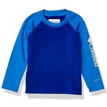 Columbia Sandy Shores - Protector Solar de Manga Larga para niños, Unisex, Azul, Azul Azul, XS