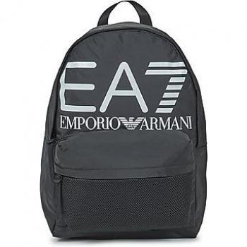 Emporio Armani EA7 Graphic Series Backpack - Men's Black Backpack, Size: OS, Unisex, Black/White Logo