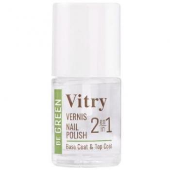 Vitry Be Green 2 en 1 Base & Top Coat Esmalte de Uñas 10ml