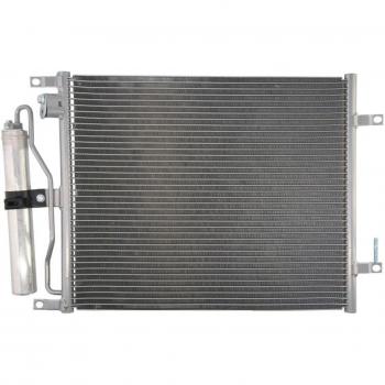 Condensador de aire acondicionado THERMOTEC KTT110660 con secador, dimensiones 490 x 376 mm, grosor 16 mm, compatible con NISSAN MICRA 3