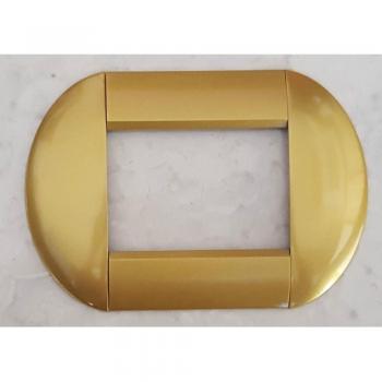 Placa Compatible Living International Bticino Oro Satinado 7 Foros