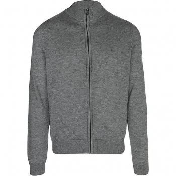 Jersey de punto fino para hombre con cierre de cremallera y cuello alto en color gris - ECOALF