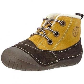 Primigi RAFFYX - Patucos de cuero para niño, color marrón, talla 18