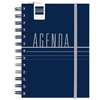 Finocam Agenda 2021 2022 1 Día página Septiembre 2021, Junio 2022 10 meses y Julio/Agosto resumidos 8º, 120x169 Mini-Institut Lisa Azul Catalán