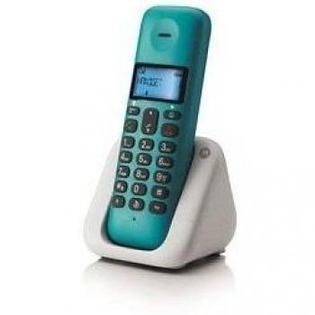 Motorola MOT31T301T - Teléfono inalámbrico DECT, color turquesa