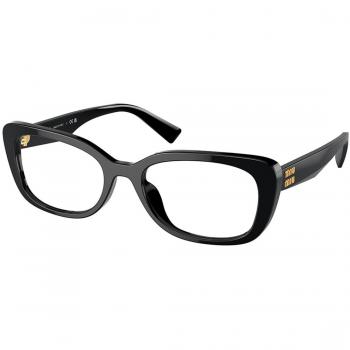Miu Miu MU07VV 1AB1O1 Women’s Eyeglasses Black Size 55 - Blue Light Block Available