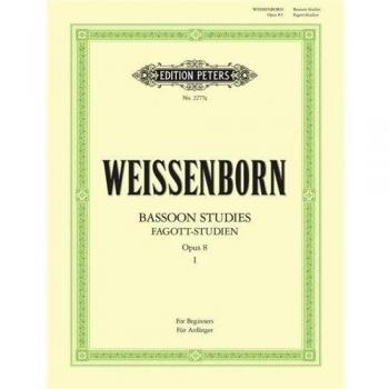 Julius Weissenborn: Studies For Bassoon Op.8 - Volume 1. Partituras para Fagote