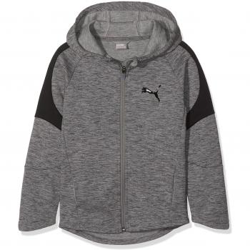 Puma evostripe FZ Hoody B Sudadera, Niños, 851875, Gris Medio, 140