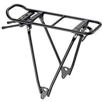 Portaequipajes Racktime Fold-it Fix 26 Aluminio Negro con Sistema de Sujeción, Carga Máxima 25 kg