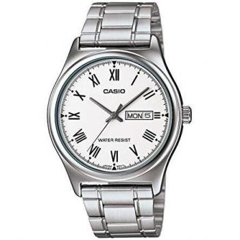Casio MTP-V006D-7B Men's Silver Analog Quartz Watch with Calendar