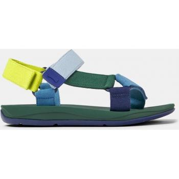CAMPER Match Sandals for Men Blue/Green Size 41 Cotton Fabric
