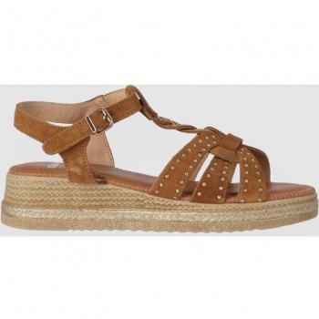 Chika10 Leather Sandalias de Cuña Mujer Piel con Cierre de Hebilla