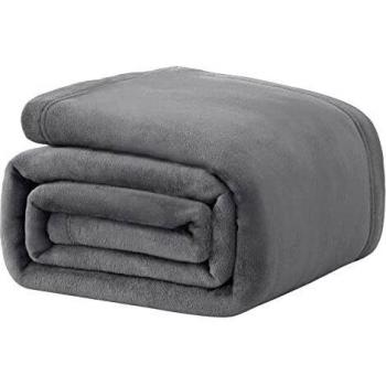 WAVVE Manta Franela Reversible 130x150 cm para Cama 80, Manta de Sofá 100% Microfibra, Suave, Caliente, Transpirable para Hogar, Oficina, Viaje