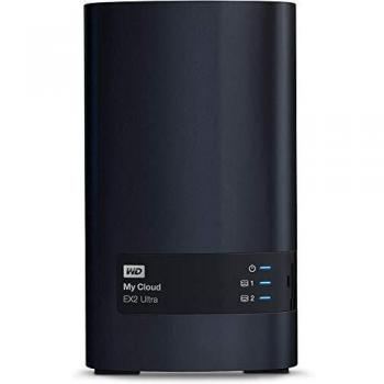 Western Digital 4TB My Cloud EX2 Ultra Network Attached Storage - 2-Bay NAS, RAID, File Sync, Streaming and Media Server with WD Red Drives (WDBVBZ0040JCH-EESN)