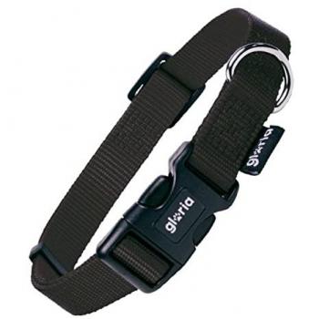 Collar para Perro Gloria Negro Talla S (27-37 cm) - Collar de nylon ajustable