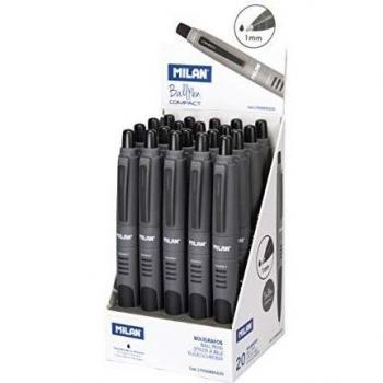 Expositor 20 bolígrafos Compact negro NUEVO