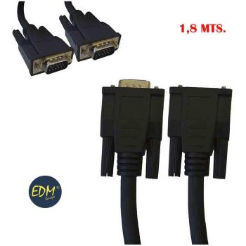 Cable de extensión VGA macho a hembra de 1,8 metros