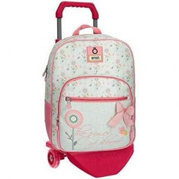 Enso Owls Mochila con Carro Multicolor 28x38x12 cms PVC 12.77L