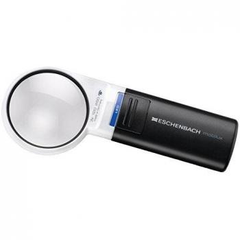 Lupa Decorativa Eschenbach con aumento 3X, diámetro de lente 60 mm, iluminación integrada