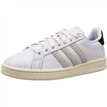 adidas Grand Court, Zapatillas de Tenis para Hombre, FTWR White/Orbit Grey/Collegiate Green, 41.33 EU