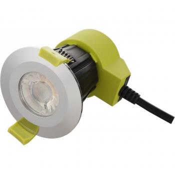 Foco empotrable led regulable Bazi Cromo pulido 9 Cm, 800 lm, 4000 k, IP65, ángulo de haz de 38 grados