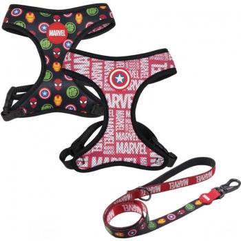 SET Correa y Arnés Premium para Perros M/L Marvel