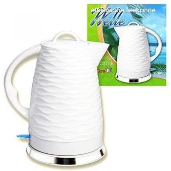 Acoplador De Cerámica Hervidor de agua inalámbrico onda Blanco 1700 ml 1500 - 1600 W