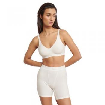 Sloggi Ever Ease Soft Bra - Women's Wireless Comfort Bra - White, Large