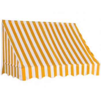 vidaXL Toldo para Bar 150x120cm Naranja/Blanco Accesorios Casa Jardín Terraza