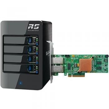 RocketStor 6414AS 4-Bay 6 GB SAS/SATA Hardware RAID Tower Enclosure