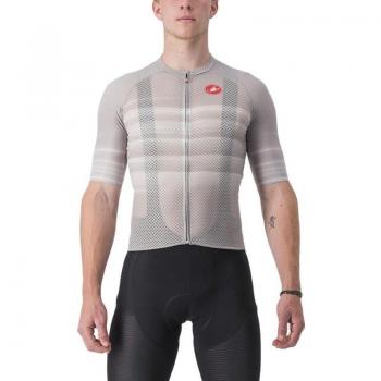 Maillot Castelli Climber's 3.0 SL2 Rosso Corsa manga corta gris plata - XXL