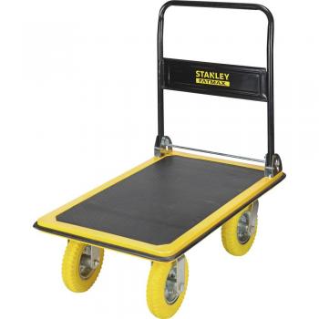 Carrello Piattaforma de Acero Stanley Fatmax FXWT-704 - Capacidad de Carga Máxima: 300 kg - Color Negro y Amarillo - Ruedas de Poliuretano
