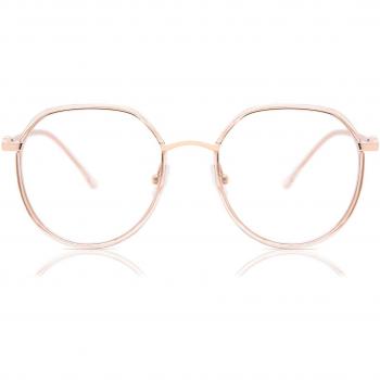 Gafas Anti-Azules Oval Montuta Completa TR90 Marrones Armazones Recetados para Hombre - SmartBuy Collection