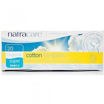 Natracare Organic Non Applicator Tampons Super 20 Per Pack