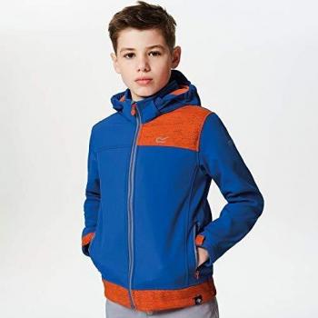 Regatta Astrox Soft Shell Niño, Niño, Color Oxford/Blaze, tamaño FR : L