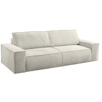Sofá cama de 4 plazas de pana beige AMELIA de PASCAL MORABITO