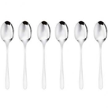 Sambonet Taste Set 6 cucharaditas Moka 12 cm - Set de 6 cucharaditas, diseño elegante, fabricadas en acero inoxidable, longitud de 12 cm, aptas para lavavajillas