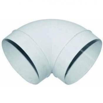 Codo 90° circular PVC diámetro 100 mm - CC 100 - Atlantic