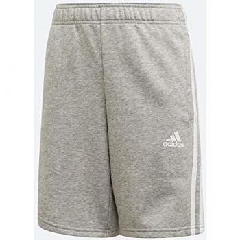 adidas Yb Mh 3s SH Pants, Niños, Medium Grey Heather/White, 910A